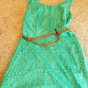Alyx Midi Sleeve Dress in Bright Teal